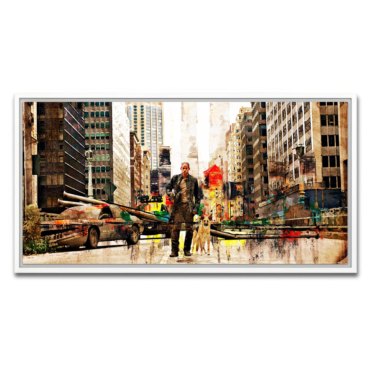 AUTO-MOCKUP WHITE | I Am Legend | 1 Piece | White Framed Canvas | group=2x1