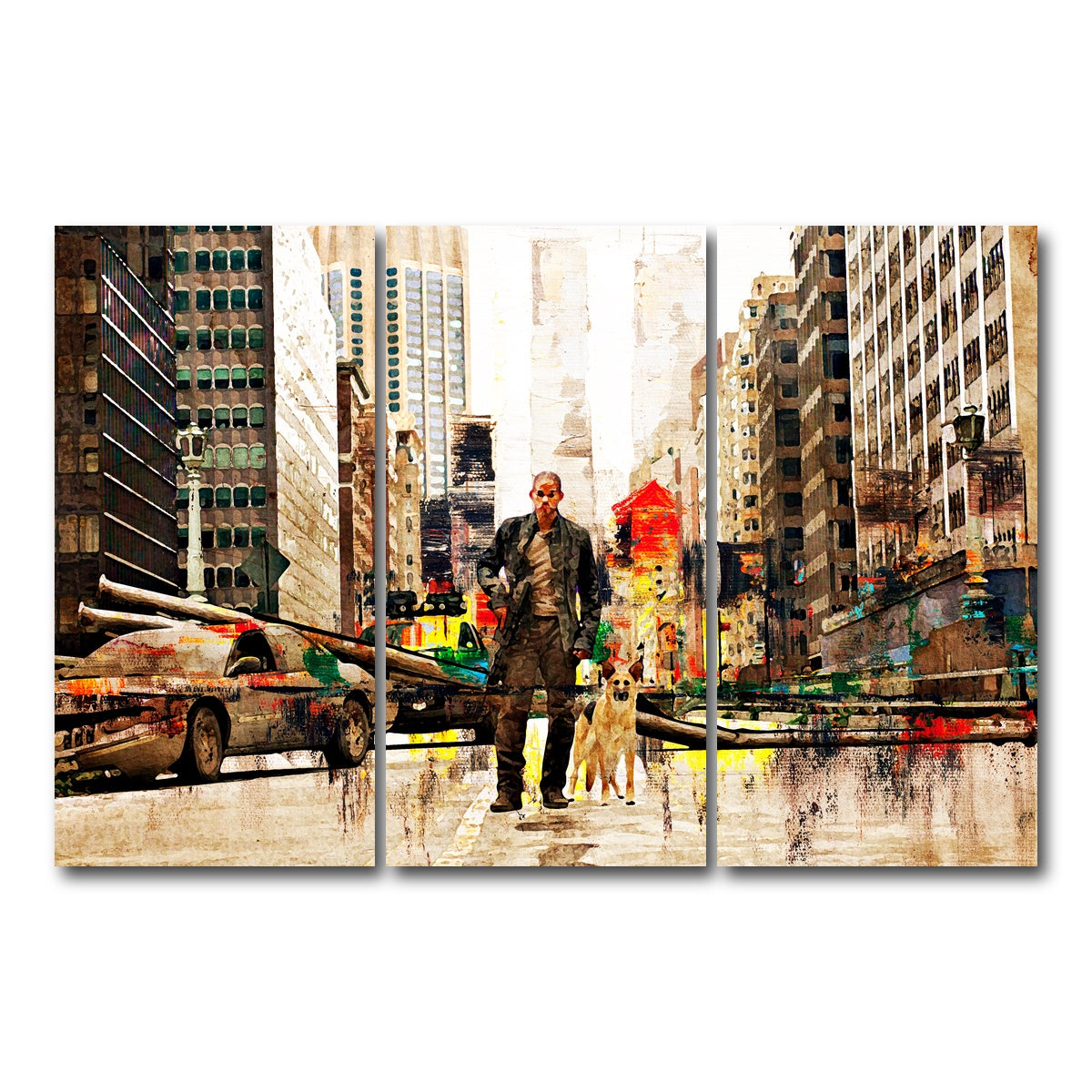 AUTO-MOCKUP WHITE | I Am Legend | 3 Piece | Gallery Wrap Canvas | group=12x24