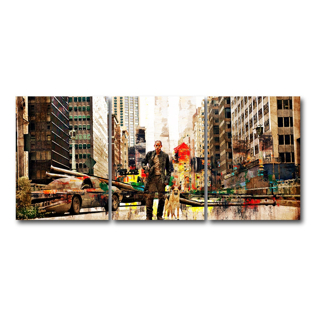 AUTO-MOCKUP WHITE | I Am Legend | 3 Piece | Gallery Wrap Canvas | group=18x24