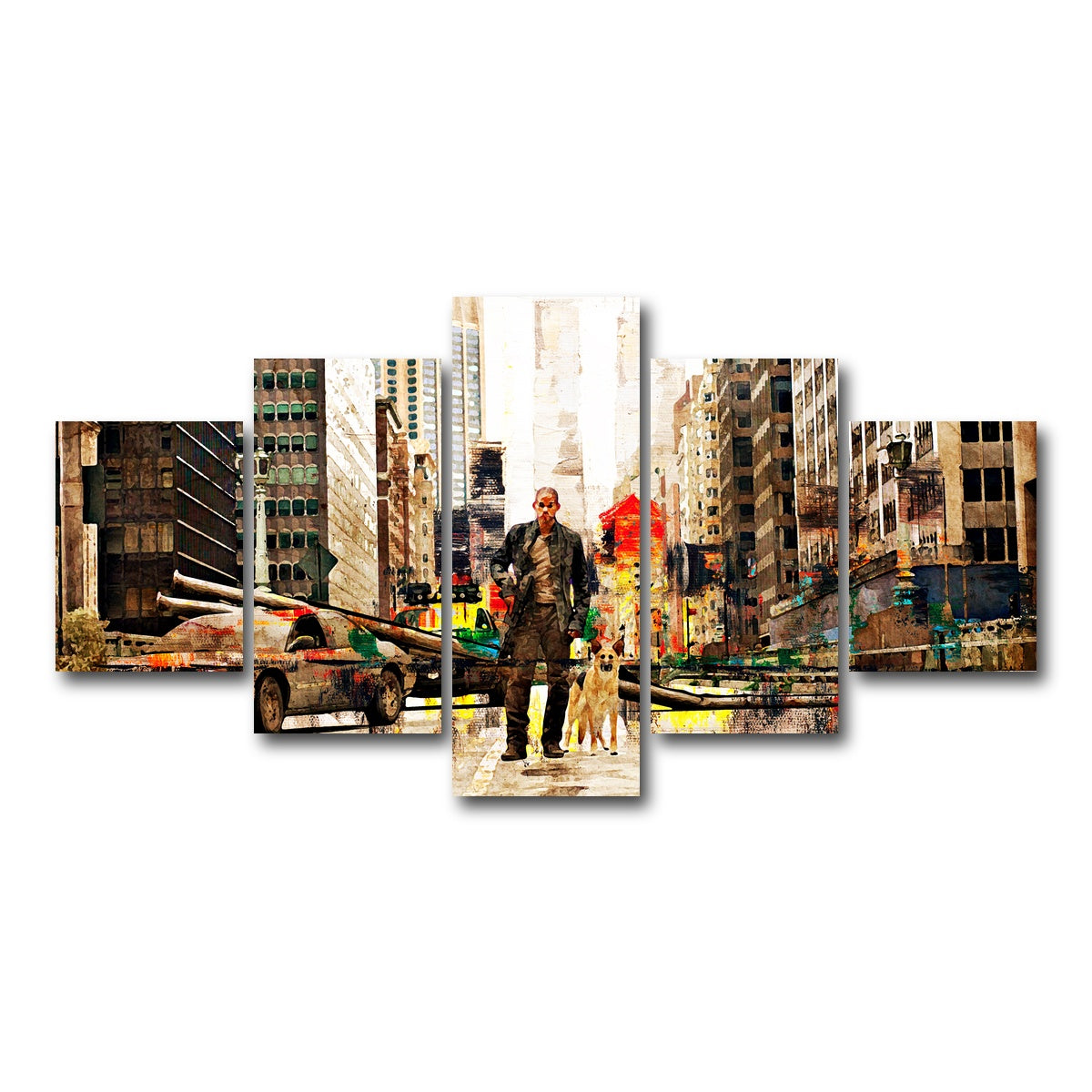 AUTO-MOCKUP WHITE | I Am Legend | 5 Piece | Gallery Wrap Canvas | group=5_short
