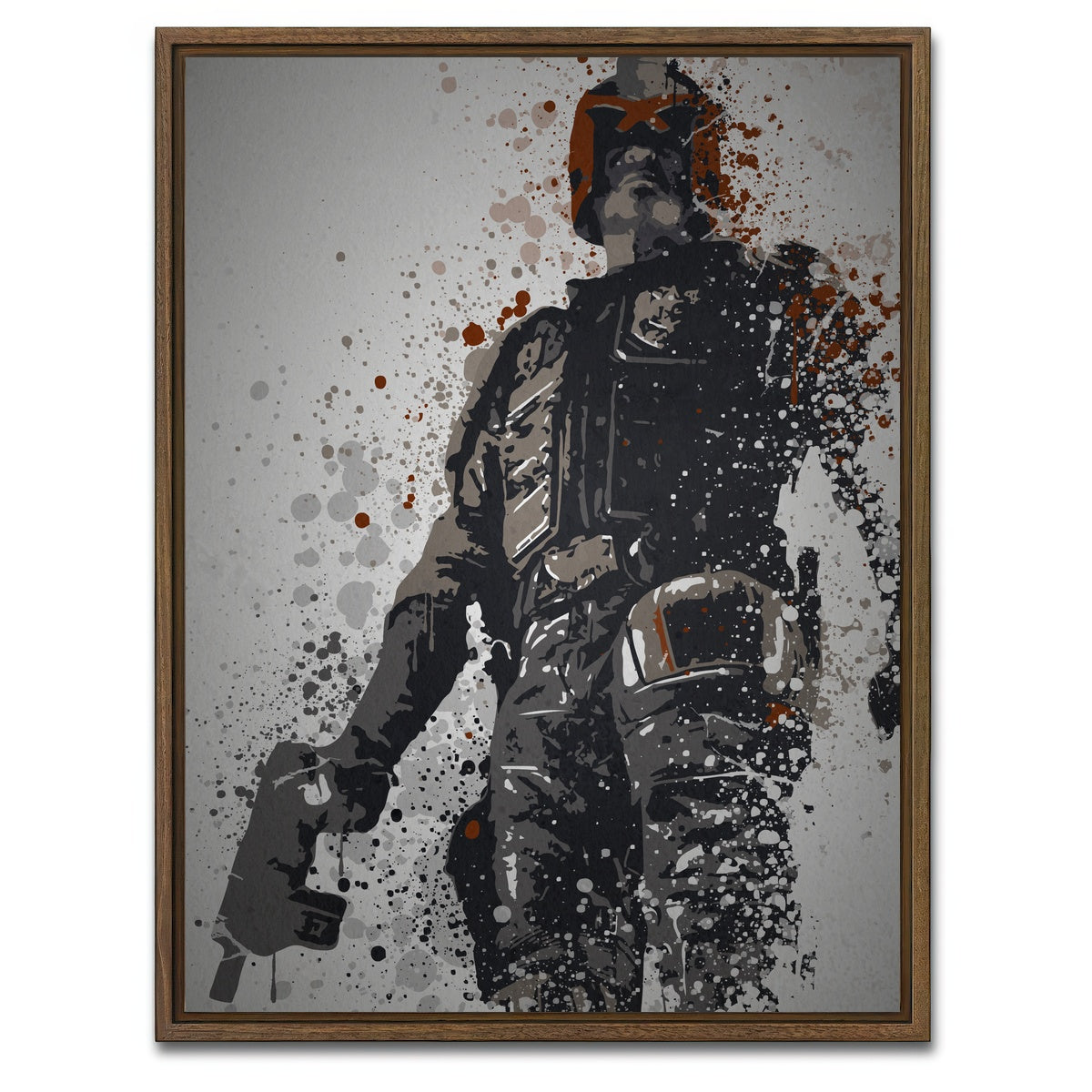 AUTO-MOCKUP WHITE | I Am The Law | 1 Piece | Walnut Framed Canvas | group=3x4