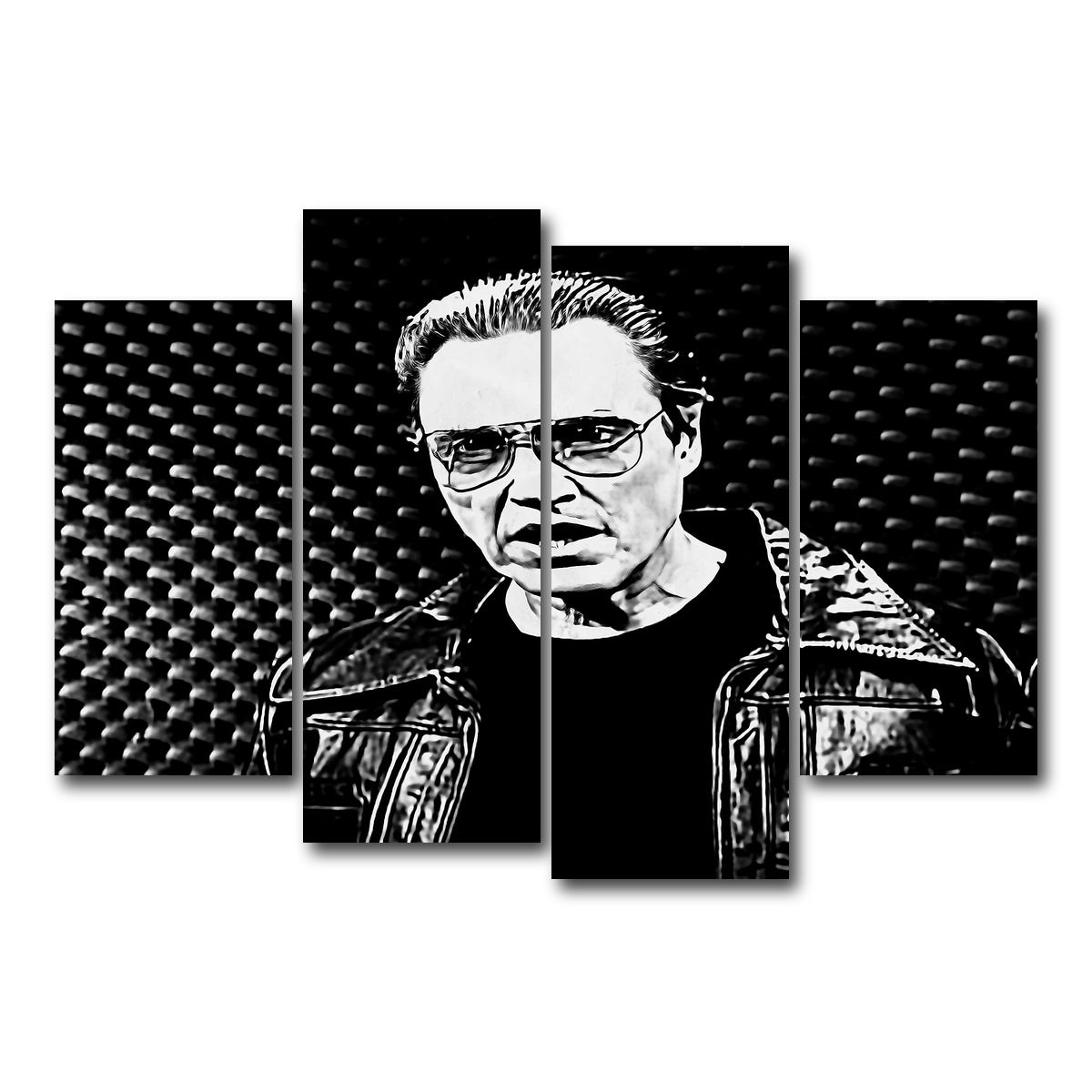 AUTO-MOCKUP WHITE | I Got a Fever Grayscale | 4 Piece | Gallery Wrap Canvas | group=4_short