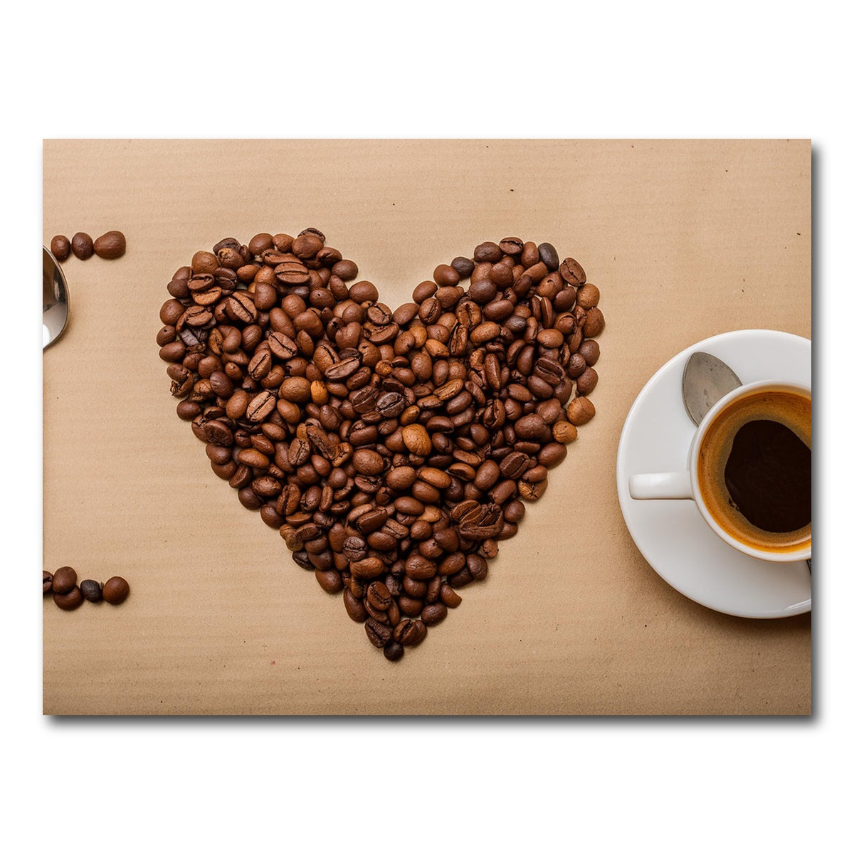 AUTO-MOCKUP WHITE | I Love Coffee | 1 Piece | Gallery Wrap Canvas | group=4x3