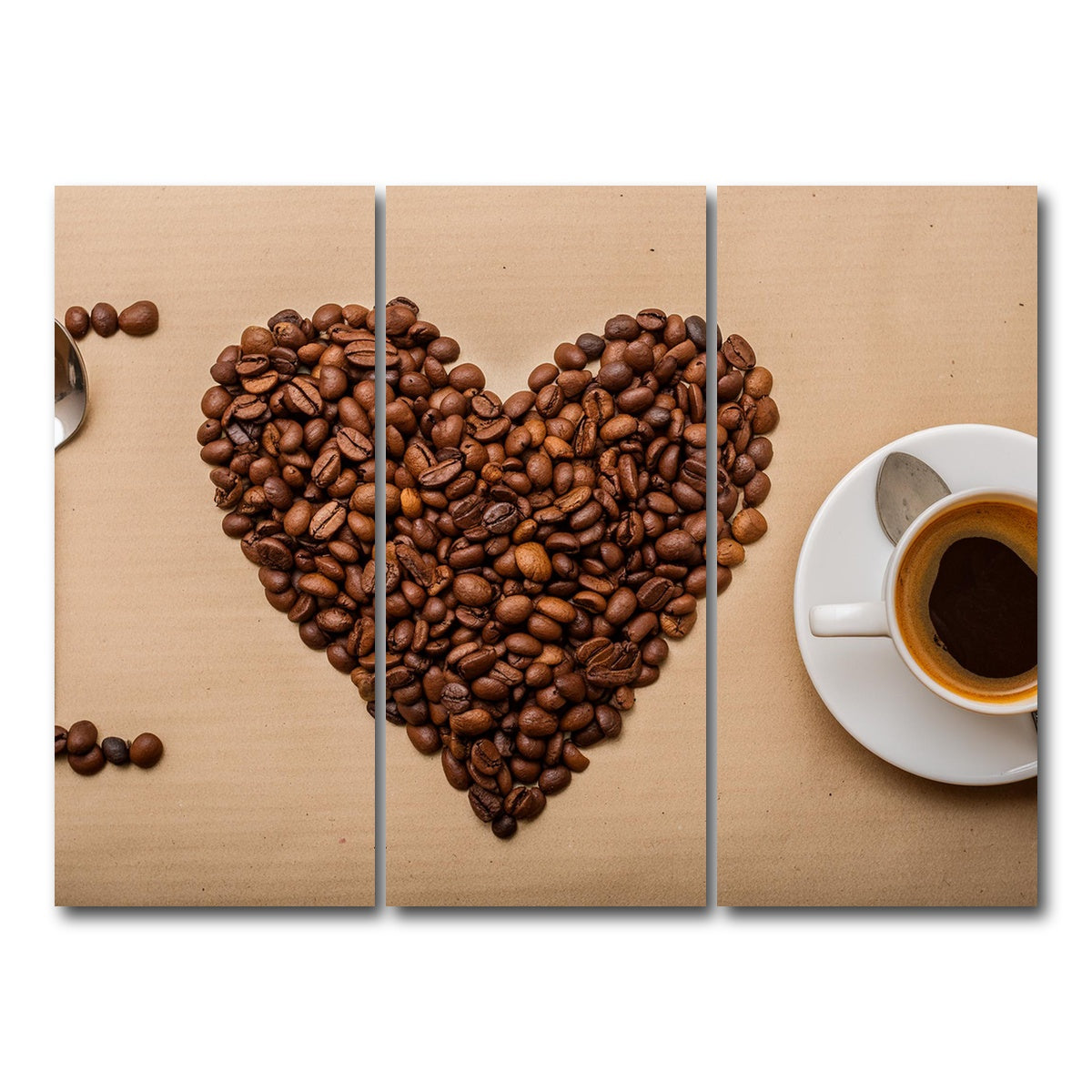 AUTO-MOCKUP WHITE | I Love Coffee | 3 Piece | Gallery Wrap Canvas | group=8x18