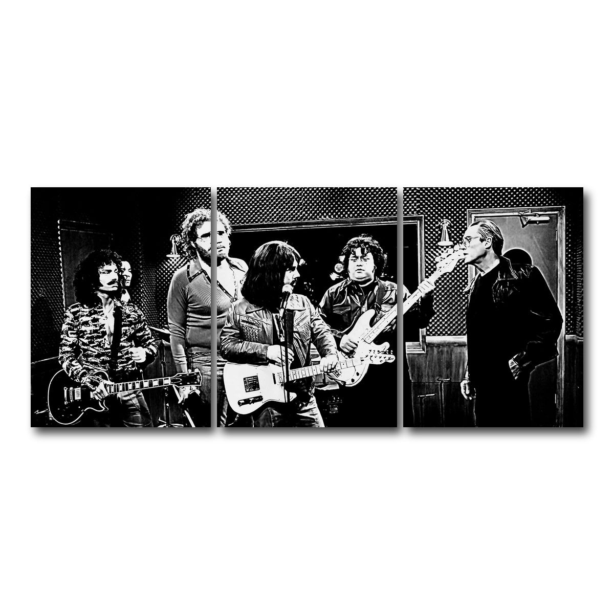 AUTO-MOCKUP WHITE | I Need More Cowbell Grayscale | 3 Piece | Gallery Wrap Canvas | group=18x24