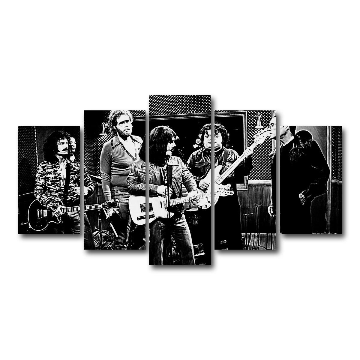 AUTO-MOCKUP WHITE | I Need More Cowbell Grayscale | 5 Piece | Gallery Wrap Canvas | group=5_normal