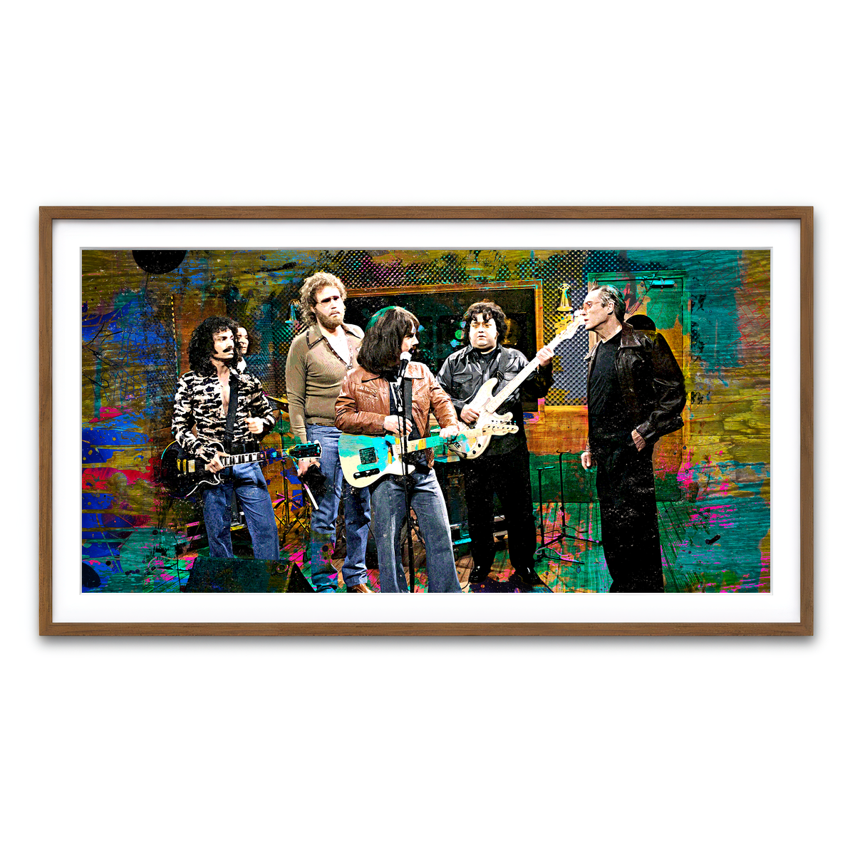 Framed Print 2x1 Walnut