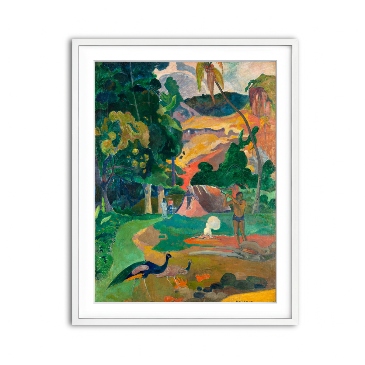 Framed Print 3x4 White