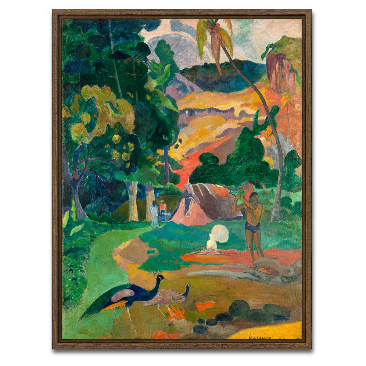 AUTO-MOCKUP WHITE | I Raro Te Oviri | 1 Piece | Walnut Framed Canvas | group=3x4