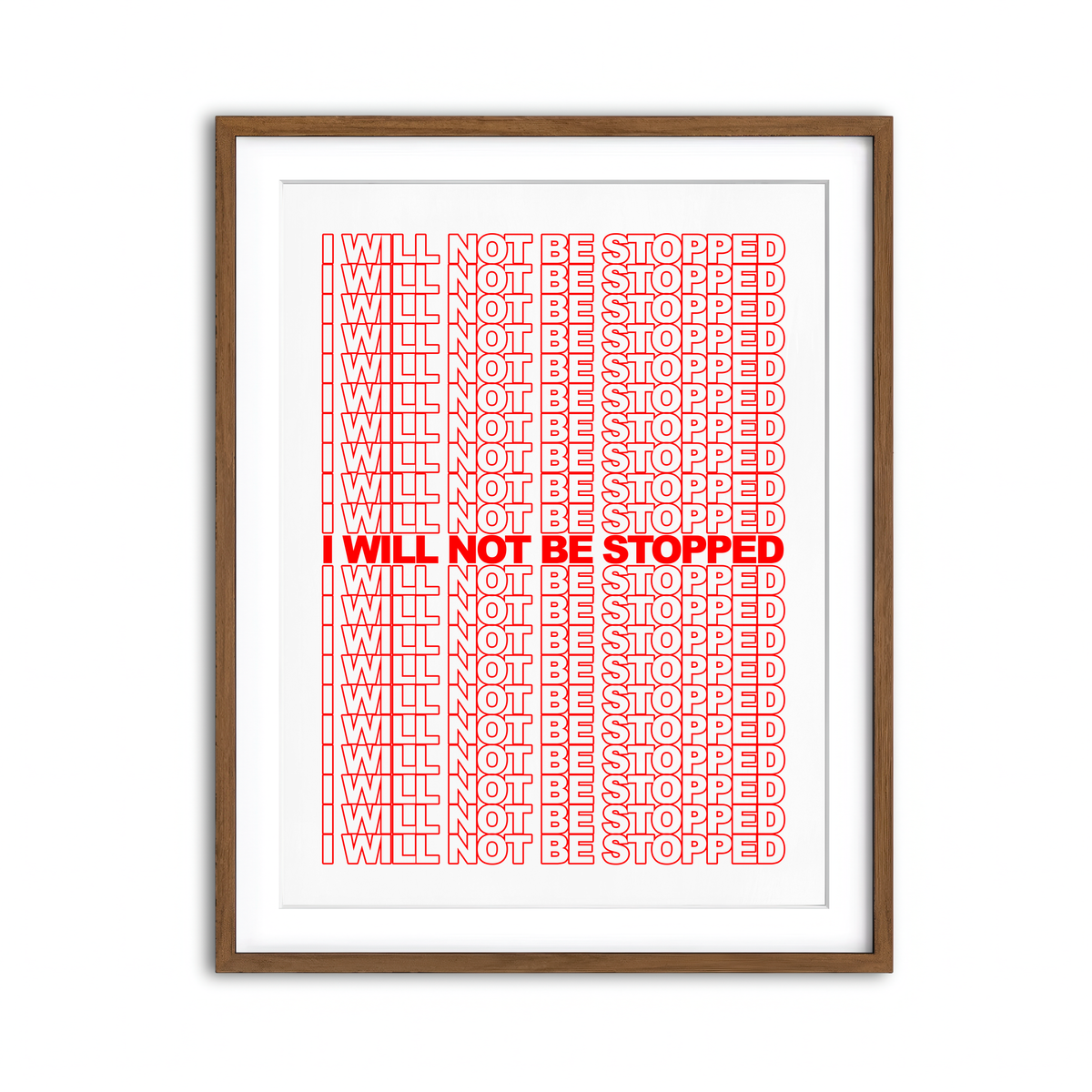 Framed Print 3x4 Walnut