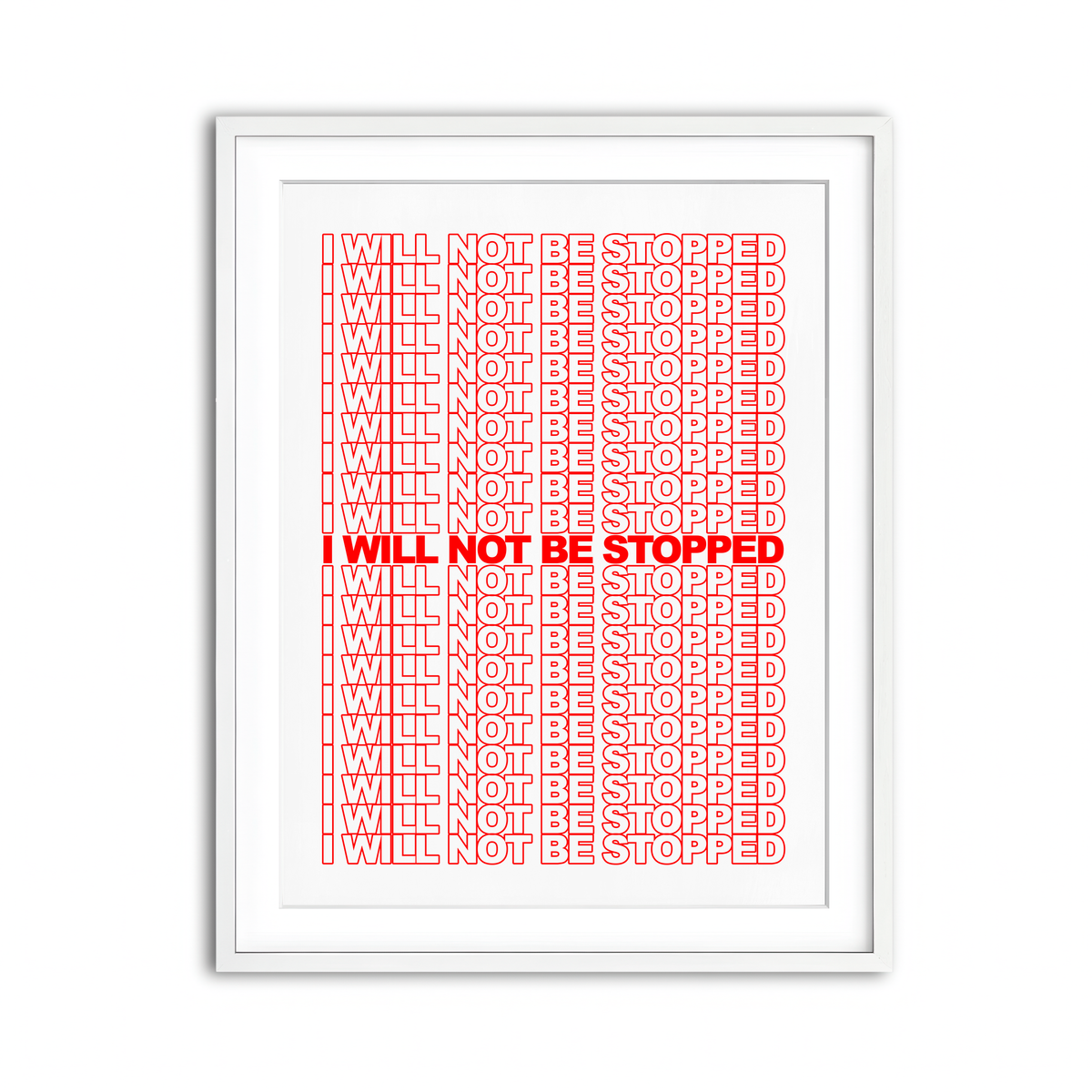 Framed Print 3x4 White