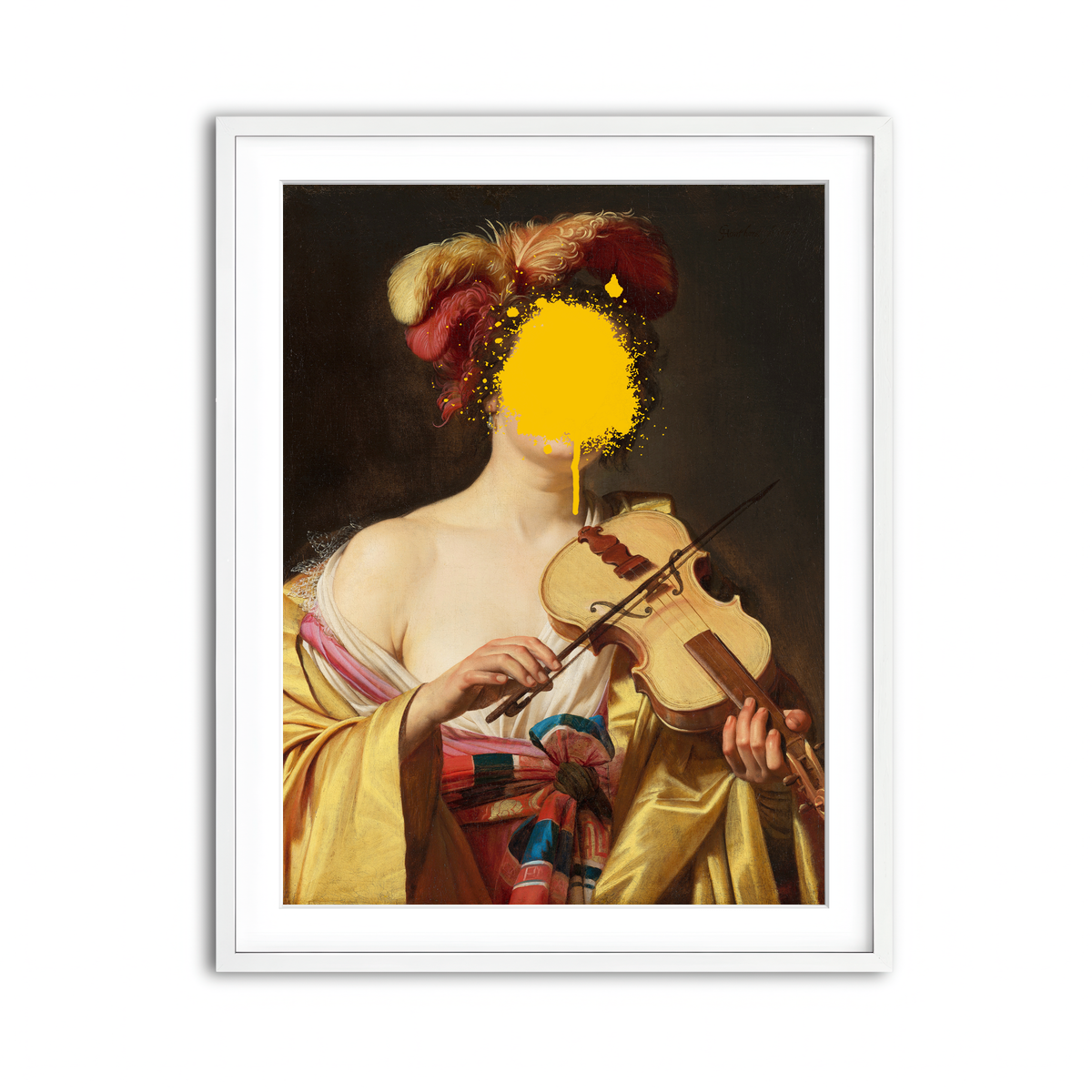 Framed Print 3x4 White