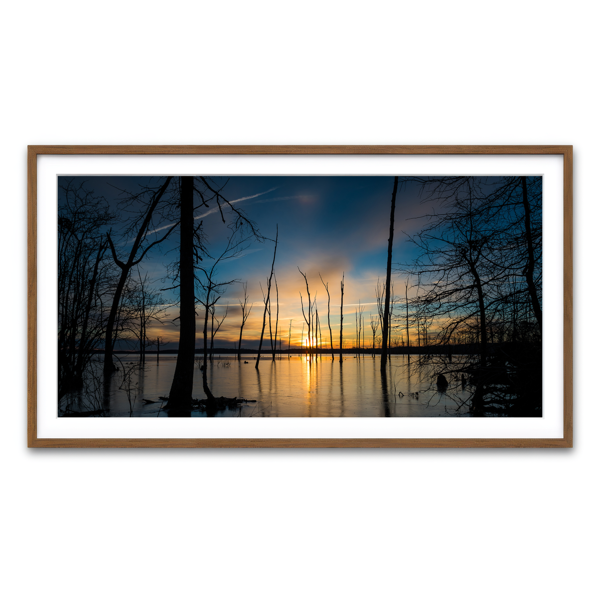 Framed Print 2x1 Walnut