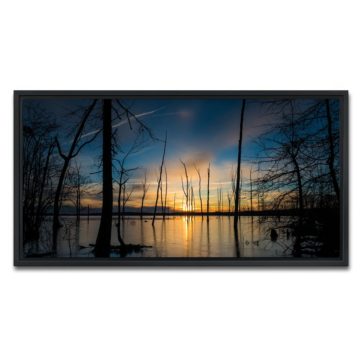 AUTO-MOCKUP WHITE | Ice & Fire | 1 Piece | Black Framed Canvas | group=2x1