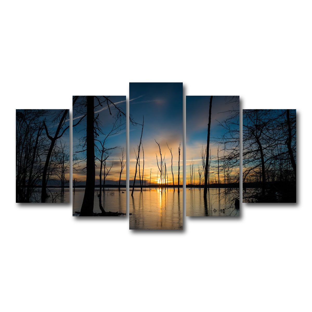 AUTO-MOCKUP WHITE | Ice & Fire | 5 Piece | Gallery Wrap Canvas | group=5_normal