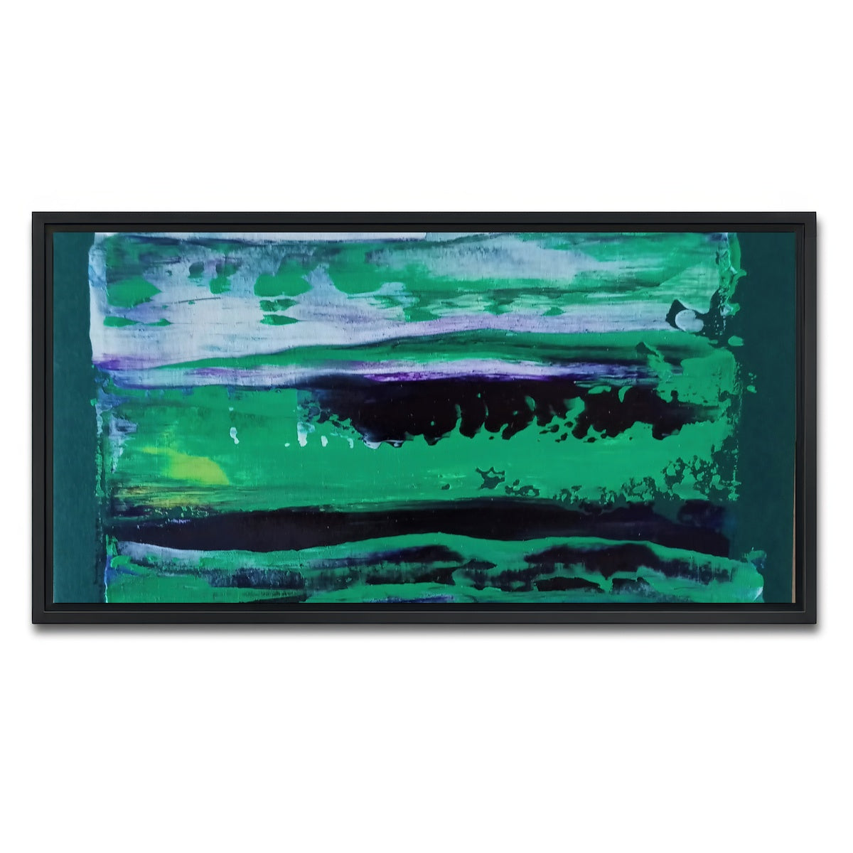 AUTO-MOCKUP WHITE | Ice Green | 1 Piece | Black Framed Canvas | group=2x1