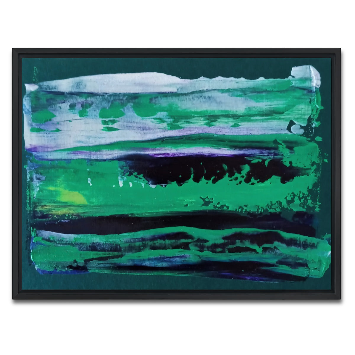 AUTO-MOCKUP WHITE | Ice Green | 1 Piece | Black Framed Canvas | group=4x3