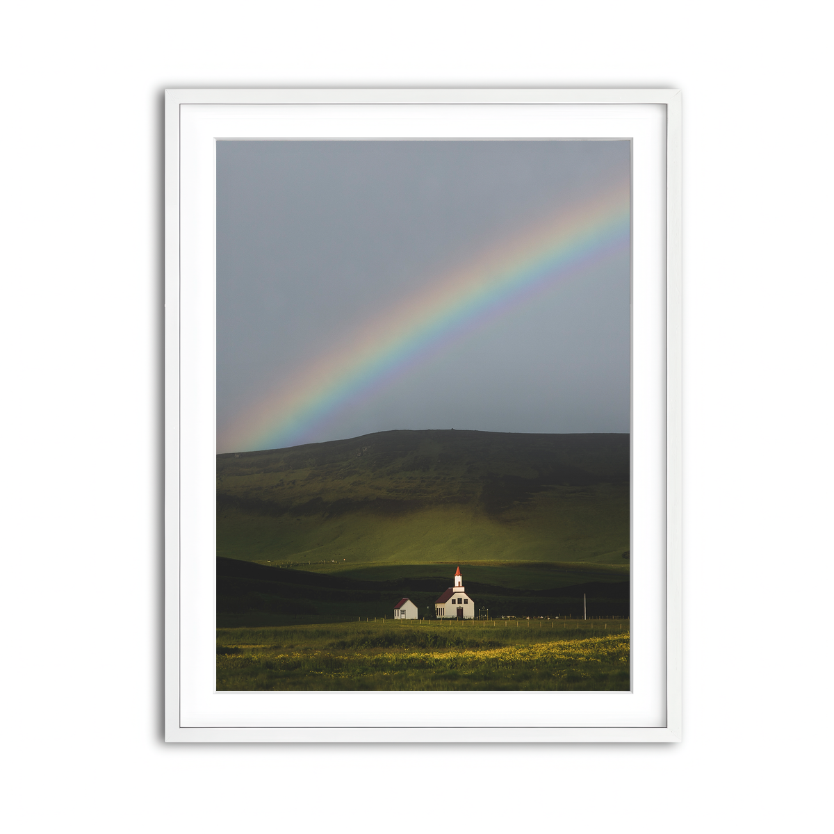 Framed Print 3x4 White
