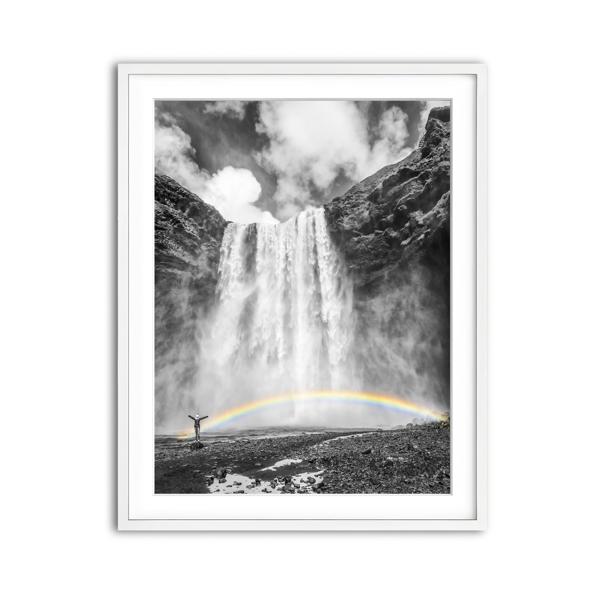 Framed Print 3x4 White