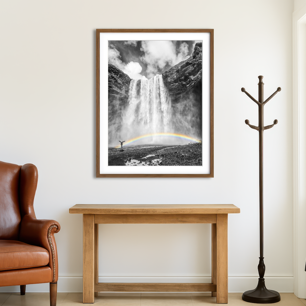 AUTO-MOCKUP ROOM | Iceland Skogafoss Wall Art