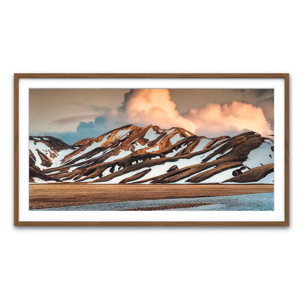 Framed Print 2x1 Walnut