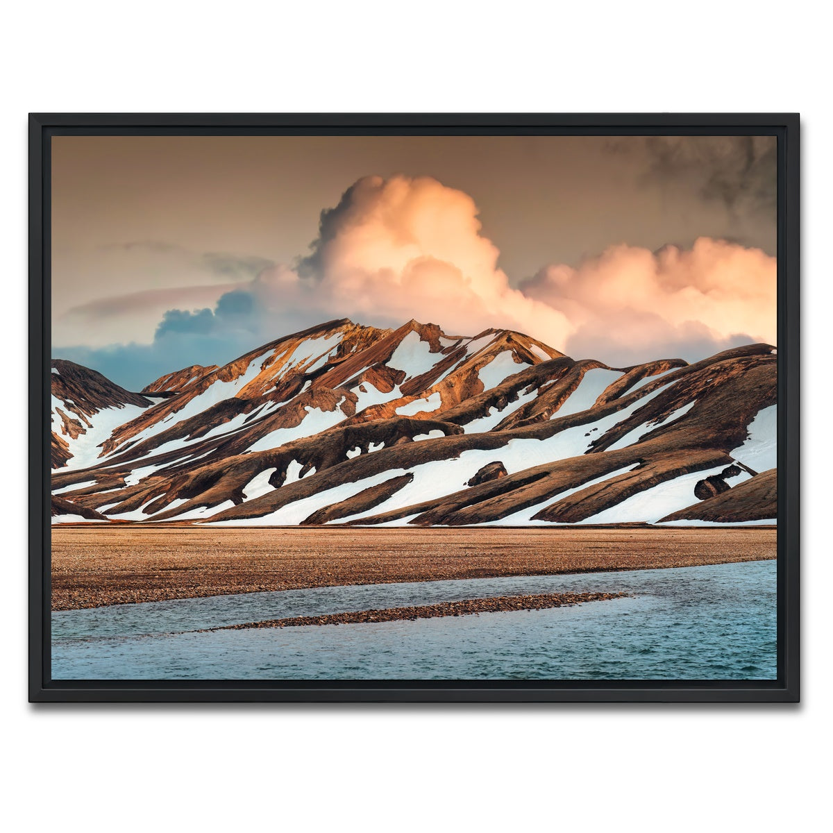 AUTO-MOCKUP WHITE | Icelandic Highlands | 1 Piece | Black Framed Canvas | group=4x3
