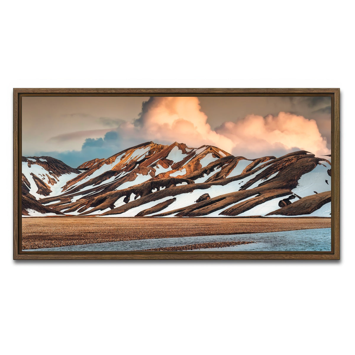 AUTO-MOCKUP WHITE | Icelandic Highlands | 1 Piece | Walnut Framed Canvas | group=2x1
