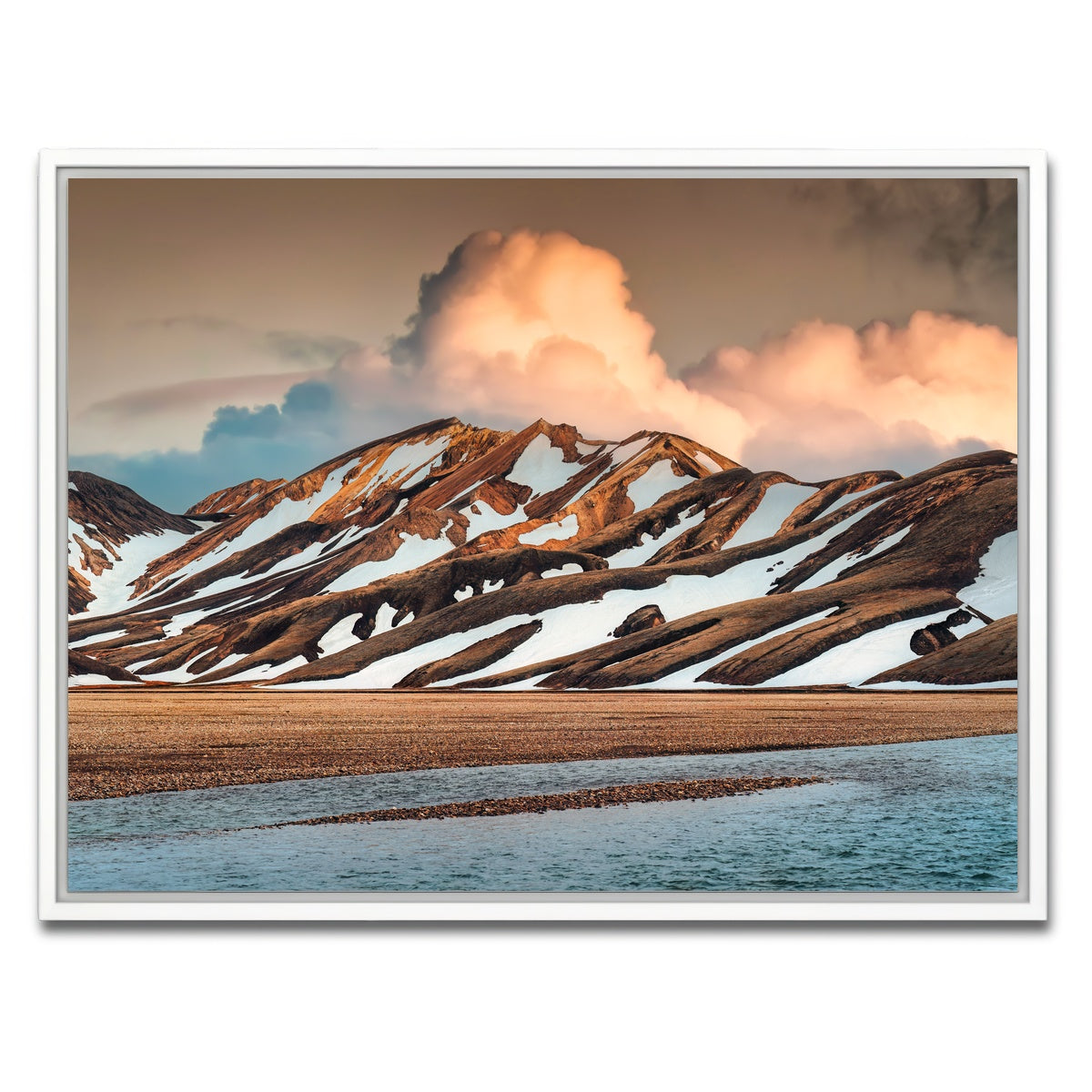 AUTO-MOCKUP WHITE | Icelandic Highlands | 1 Piece | White Framed Canvas | group=4x3