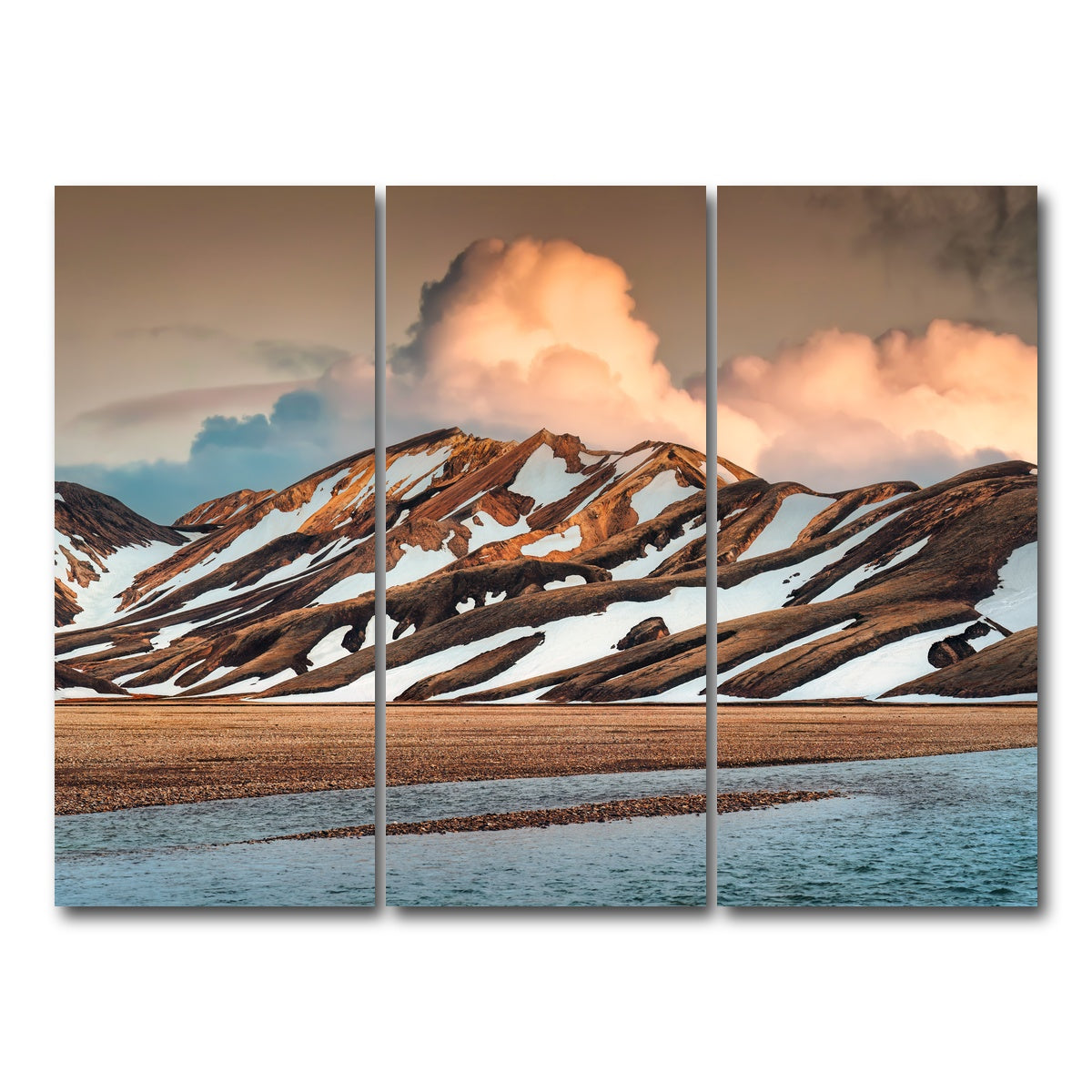 AUTO-MOCKUP WHITE | Icelandic Highlands | 3 Piece | Gallery Wrap Canvas | group=8x18
