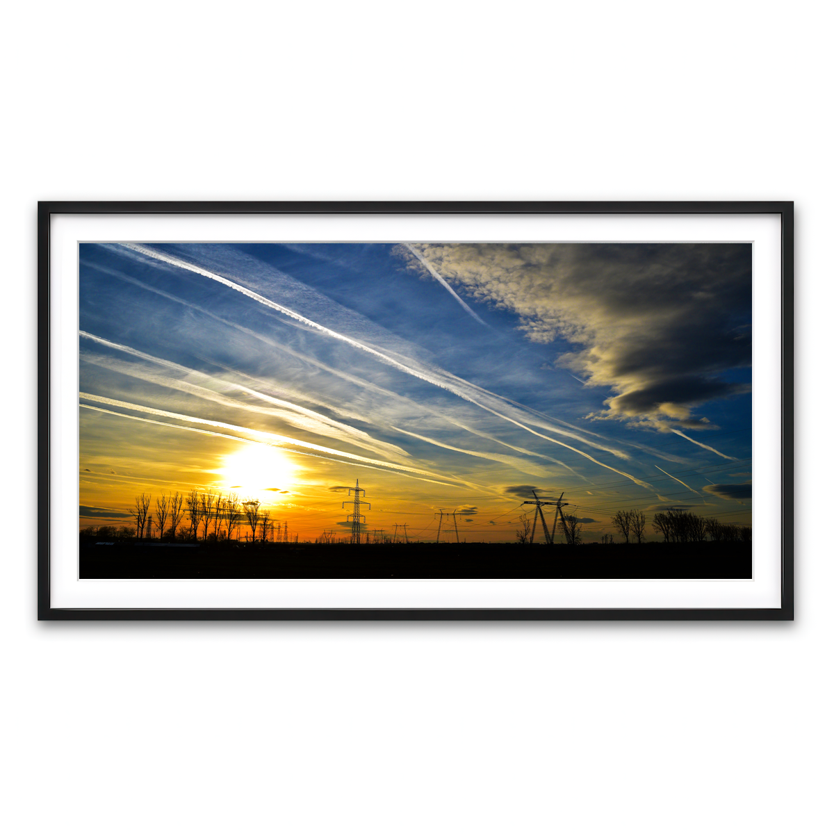 Framed Print 2x1 Black