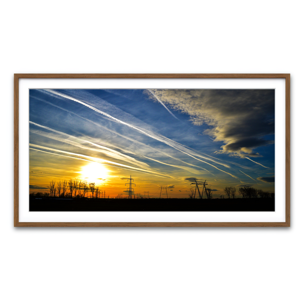 Framed Print 2x1 Walnut