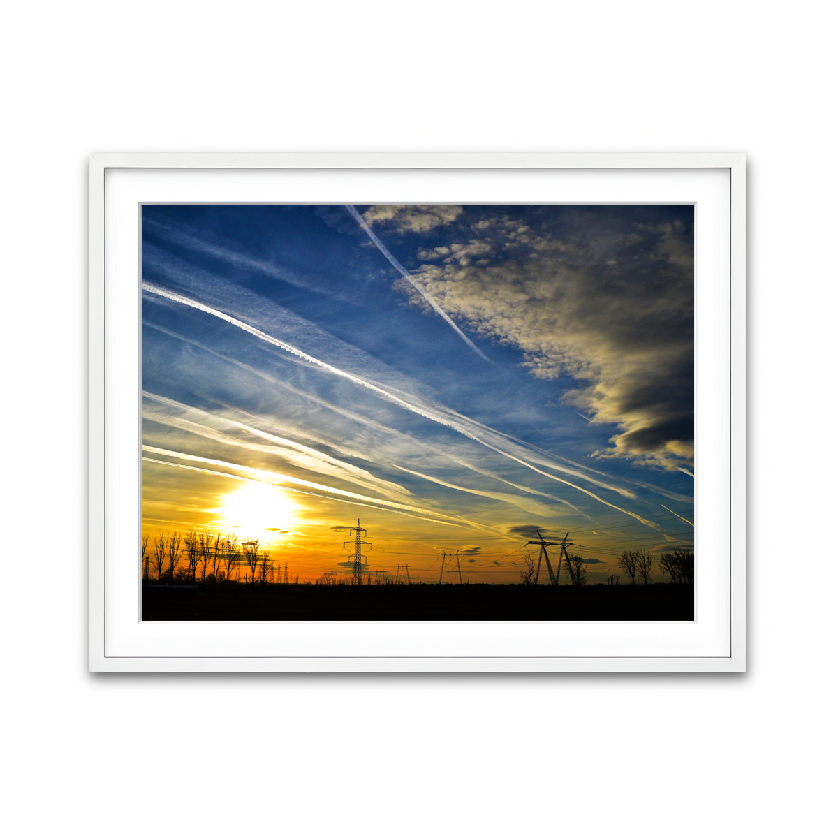 Framed Print 4x3 White