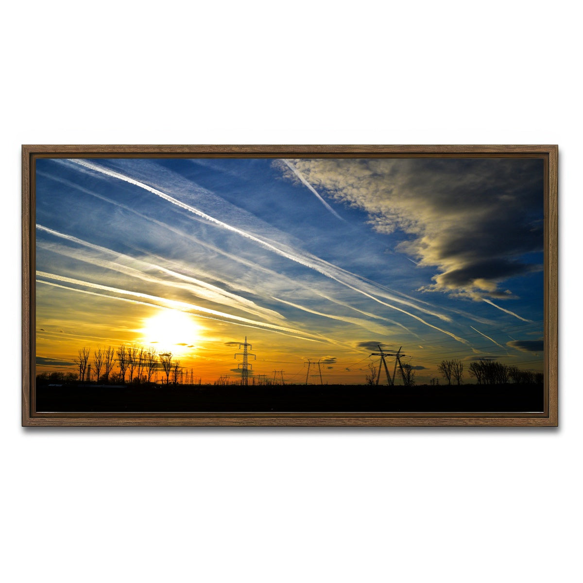 AUTO-MOCKUP WHITE | Ilfov Romania | 1 Piece | Walnut Framed Canvas | group=2x1