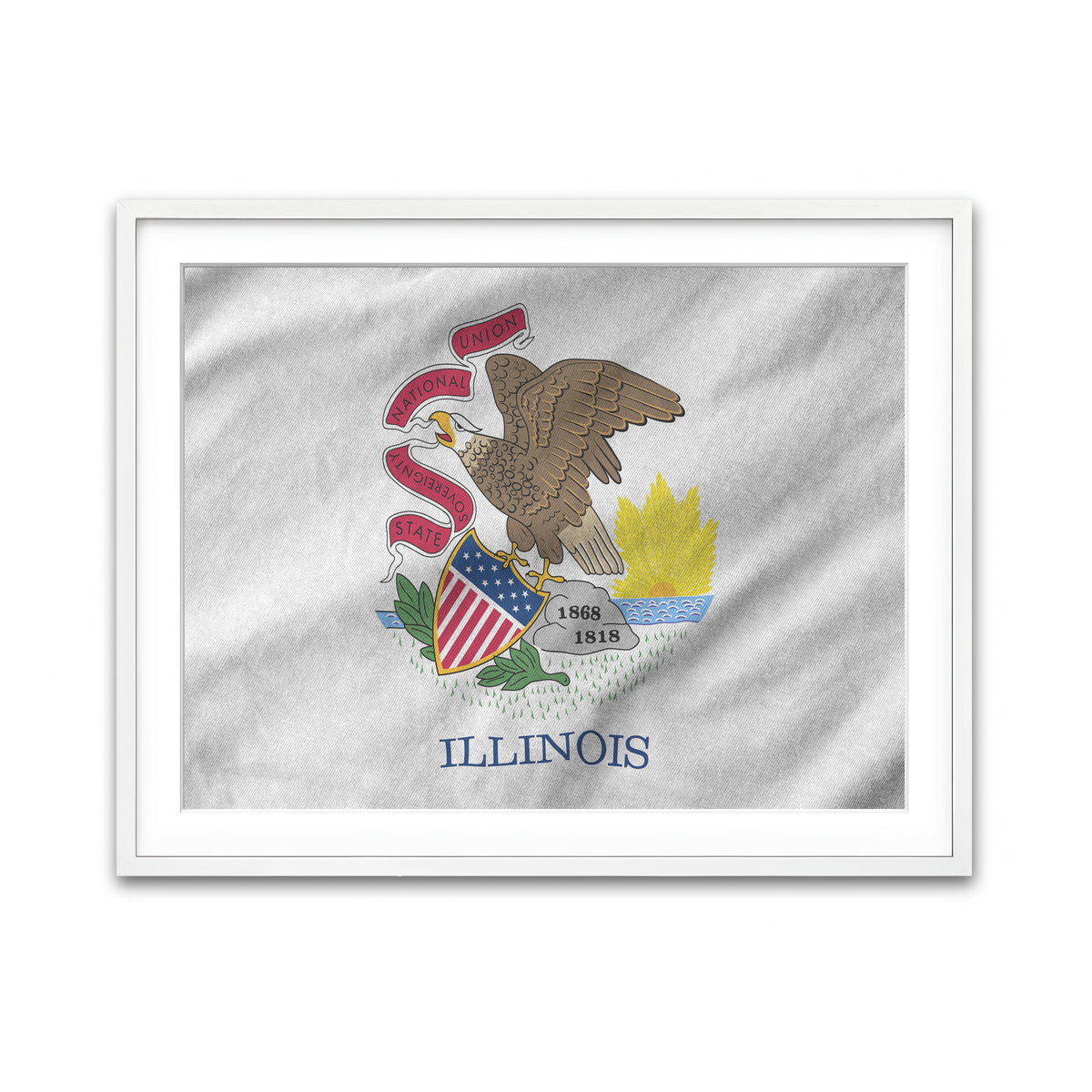 Framed Print 4x3 White