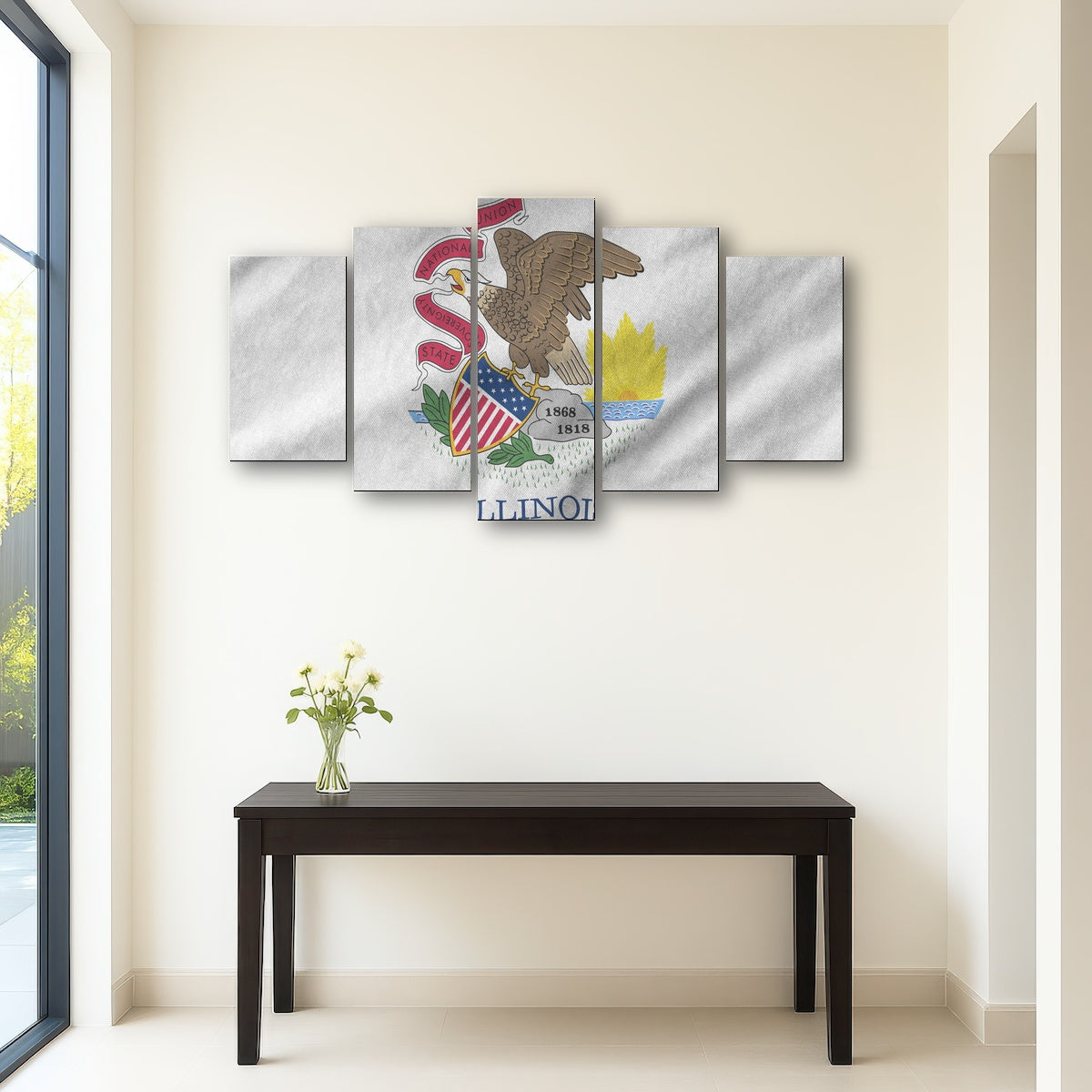 AUTO-MOCKUP ROOM | Illinois State Flag