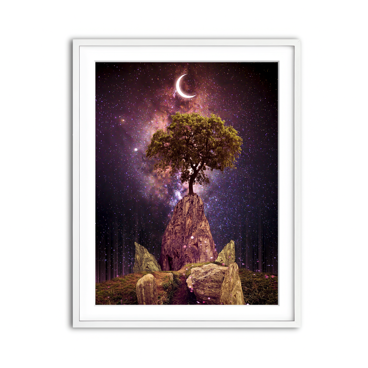 Framed Print 3x4 White