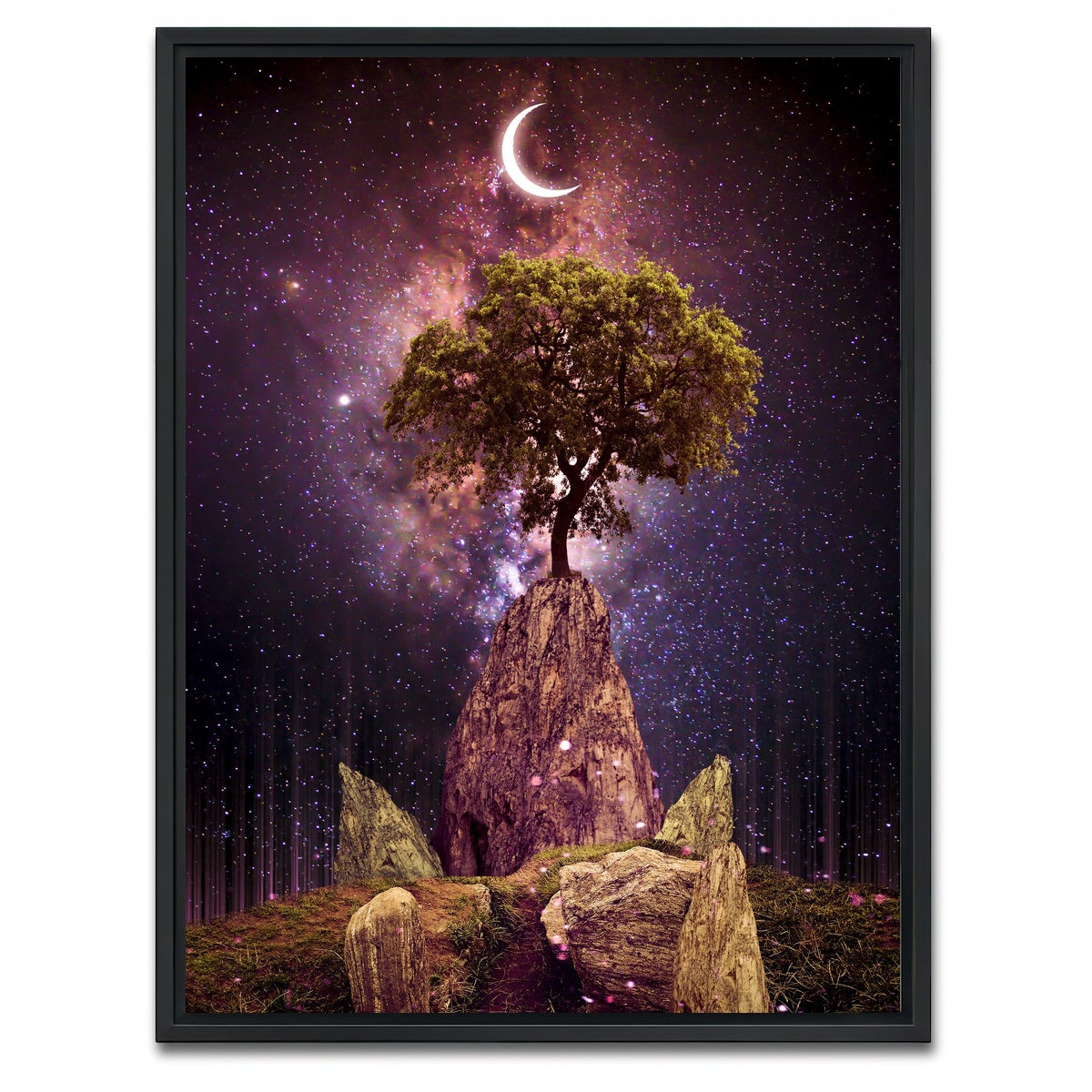 AUTO-MOCKUP WHITE | Illusion Space | 1 Piece | Black Framed Canvas | group=3x4