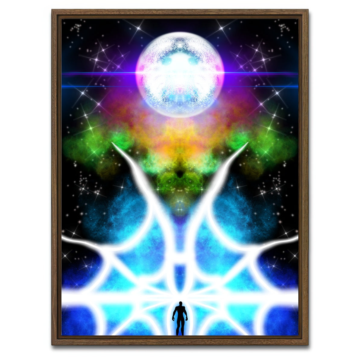 AUTO-MOCKUP WHITE | Illusion | 1 Piece | Walnut Framed Canvas | group=3x4