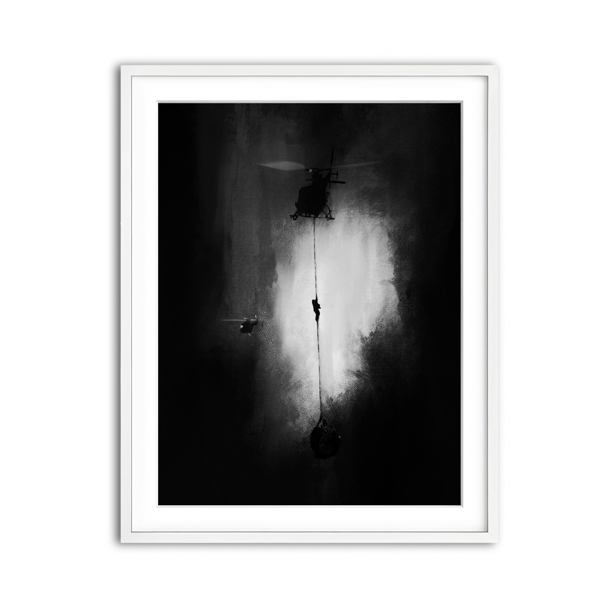 Framed Print 3x4 White