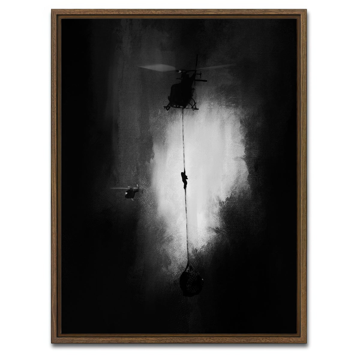 AUTO-MOCKUP WHITE | Impossible Mission | 1 Piece | Walnut Framed Canvas | group=3x4