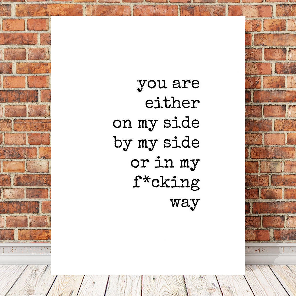 In My Way Wall Art