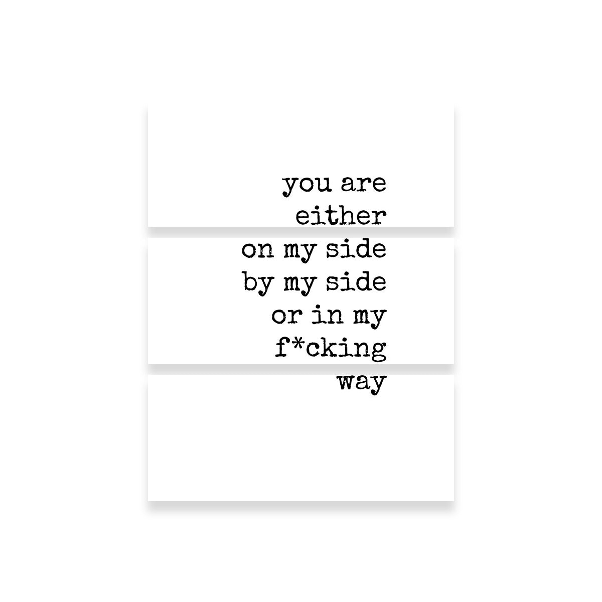 In My Way Wall Art