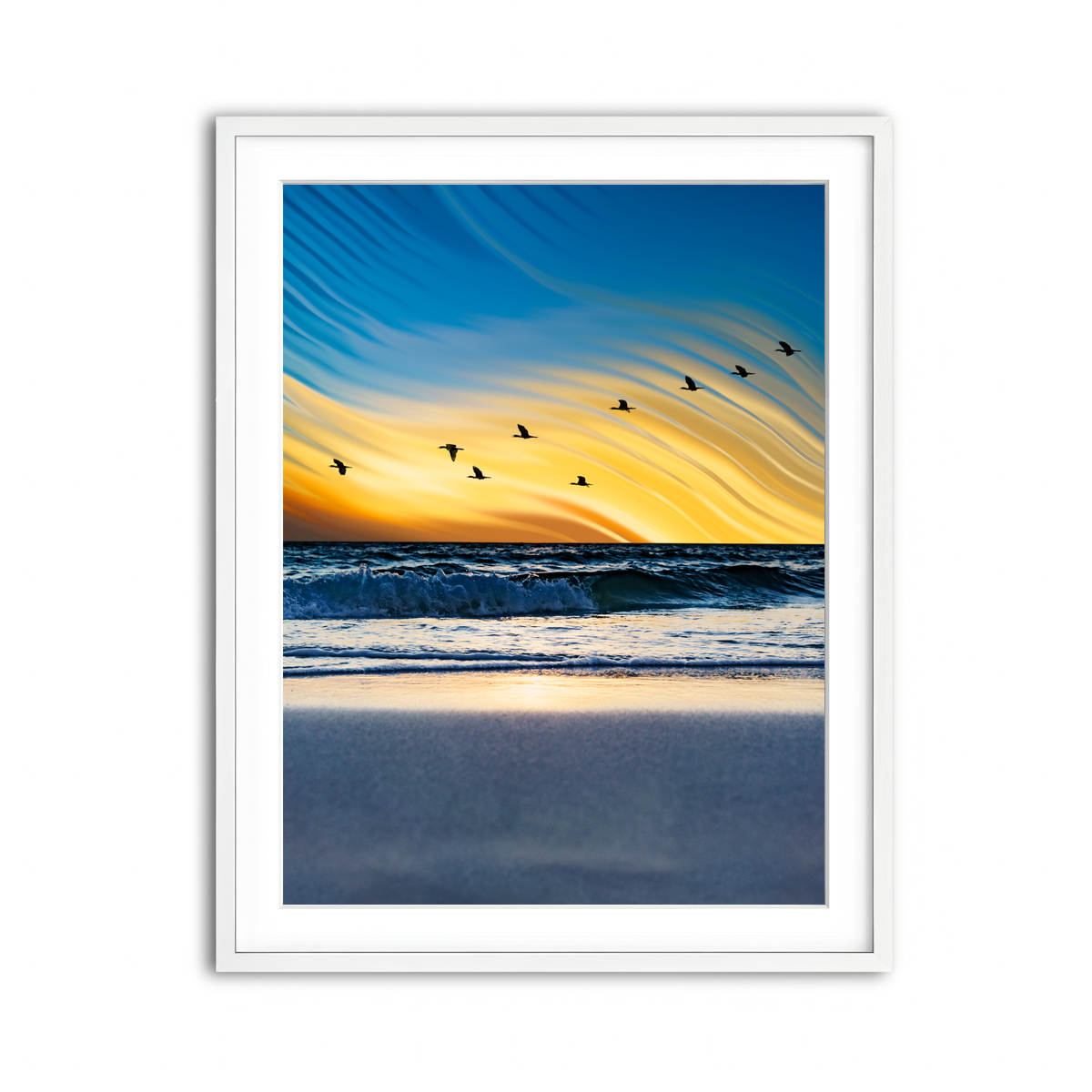 Framed Print 3x4 White