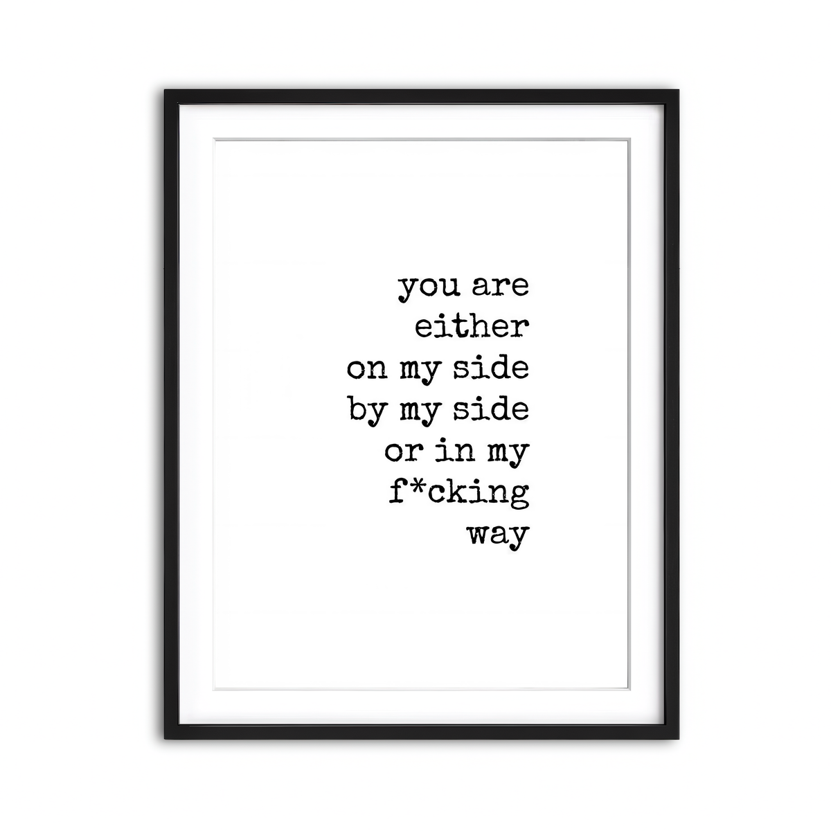 Framed Print 3x4 Black