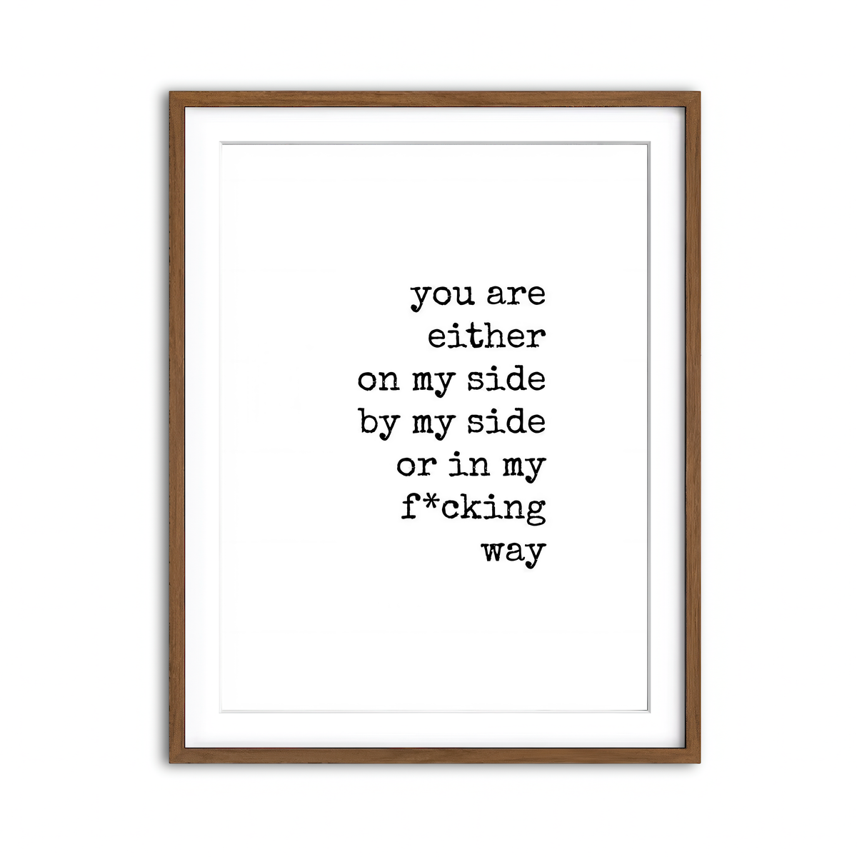 Framed Print 3x4 Walnut