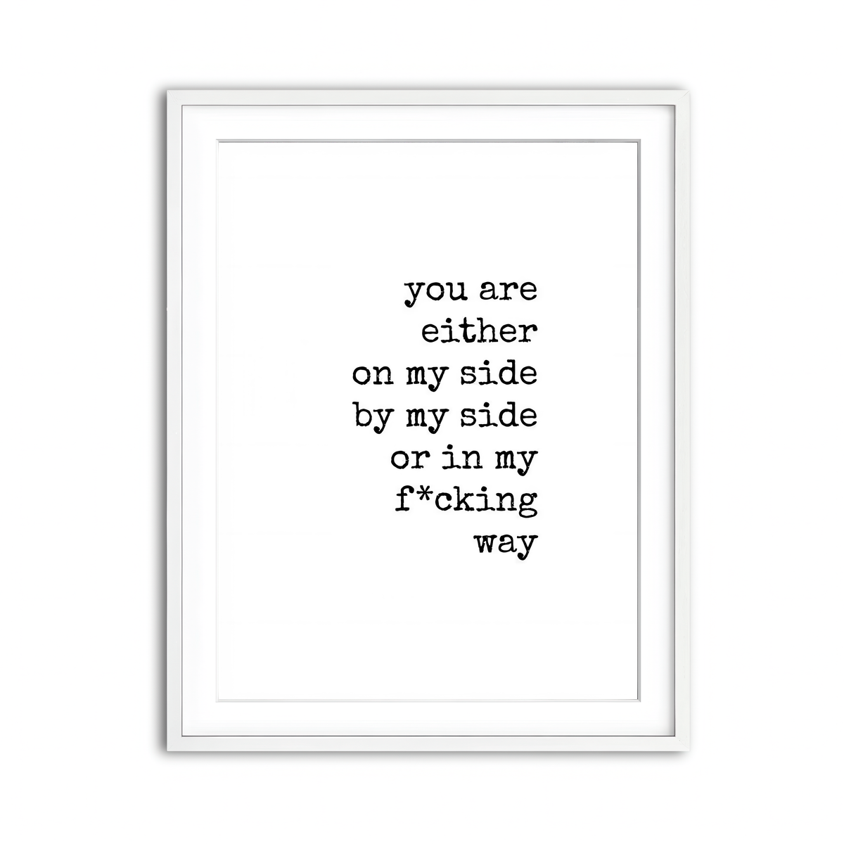 Framed Print 3x4 White