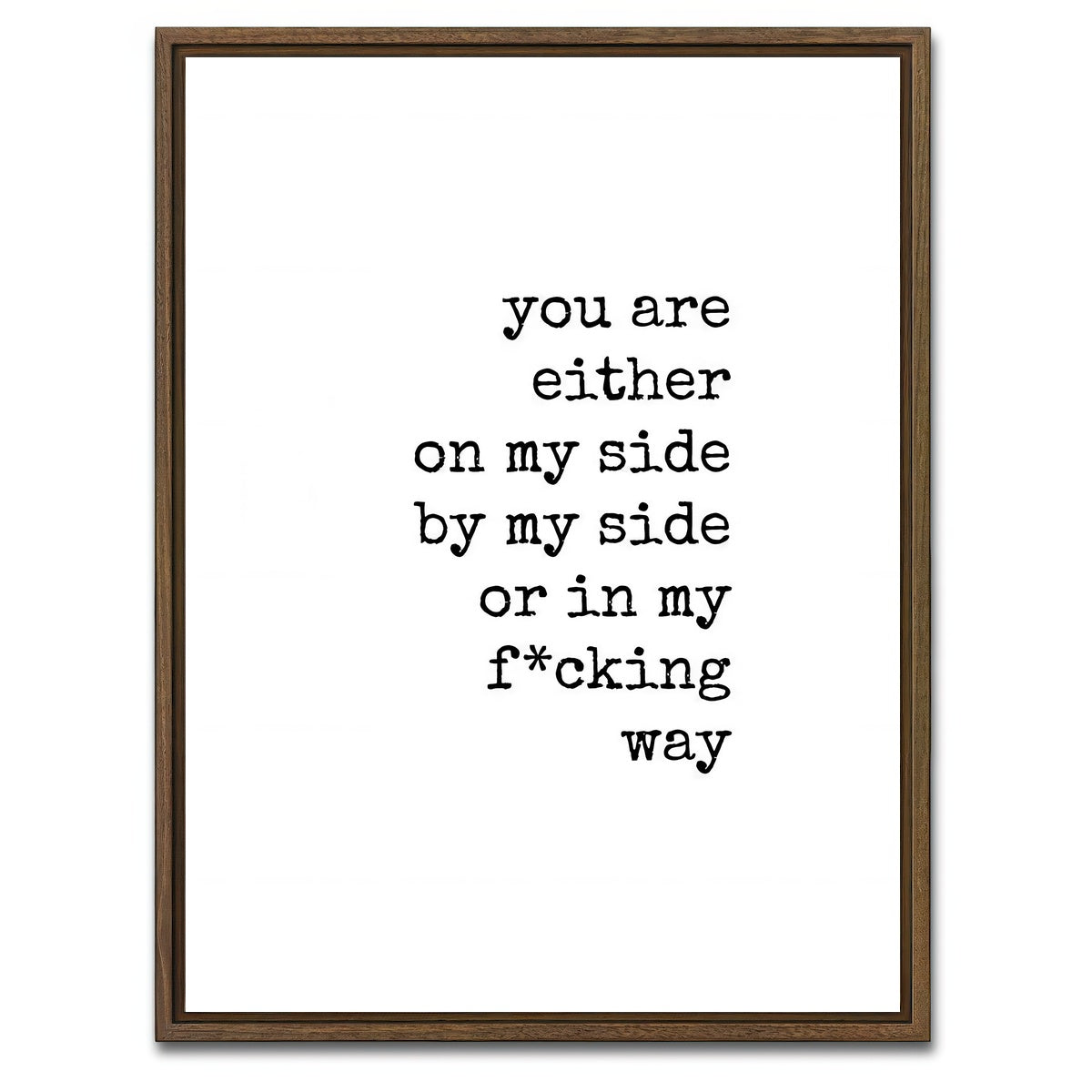 AUTO-MOCKUP WHITE | In My Way | 1 Piece | Walnut Framed Canvas | group=3x4
