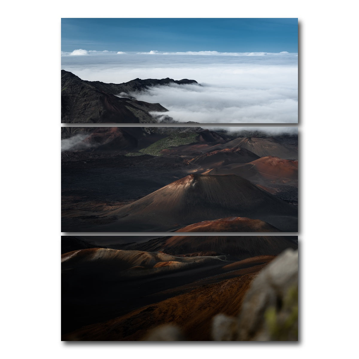 AUTO-MOCKUP WHITE | In the Crater | 3 Piece | Gallery Wrap Canvas | group=8x18_stacked