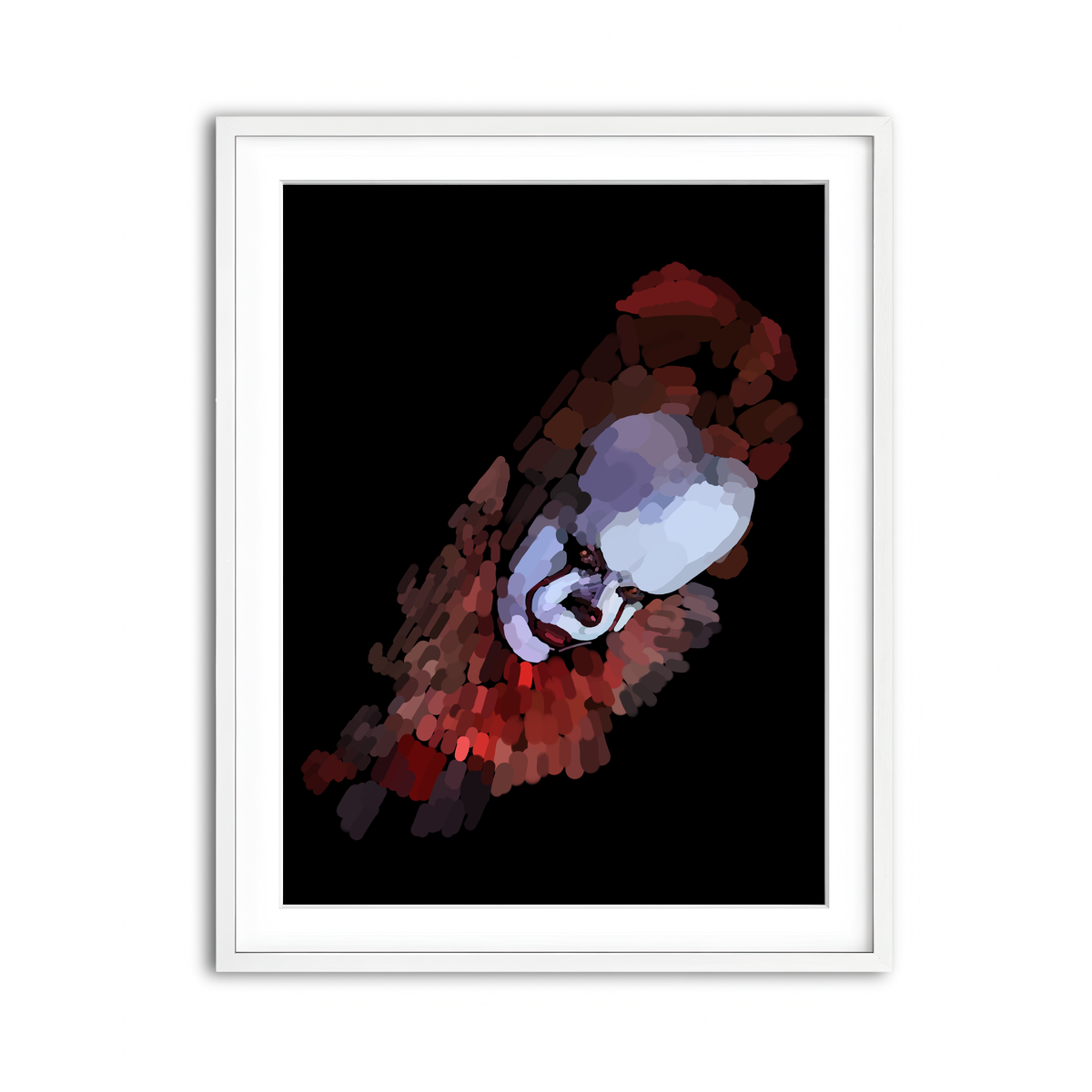 Framed Print 3x4 White