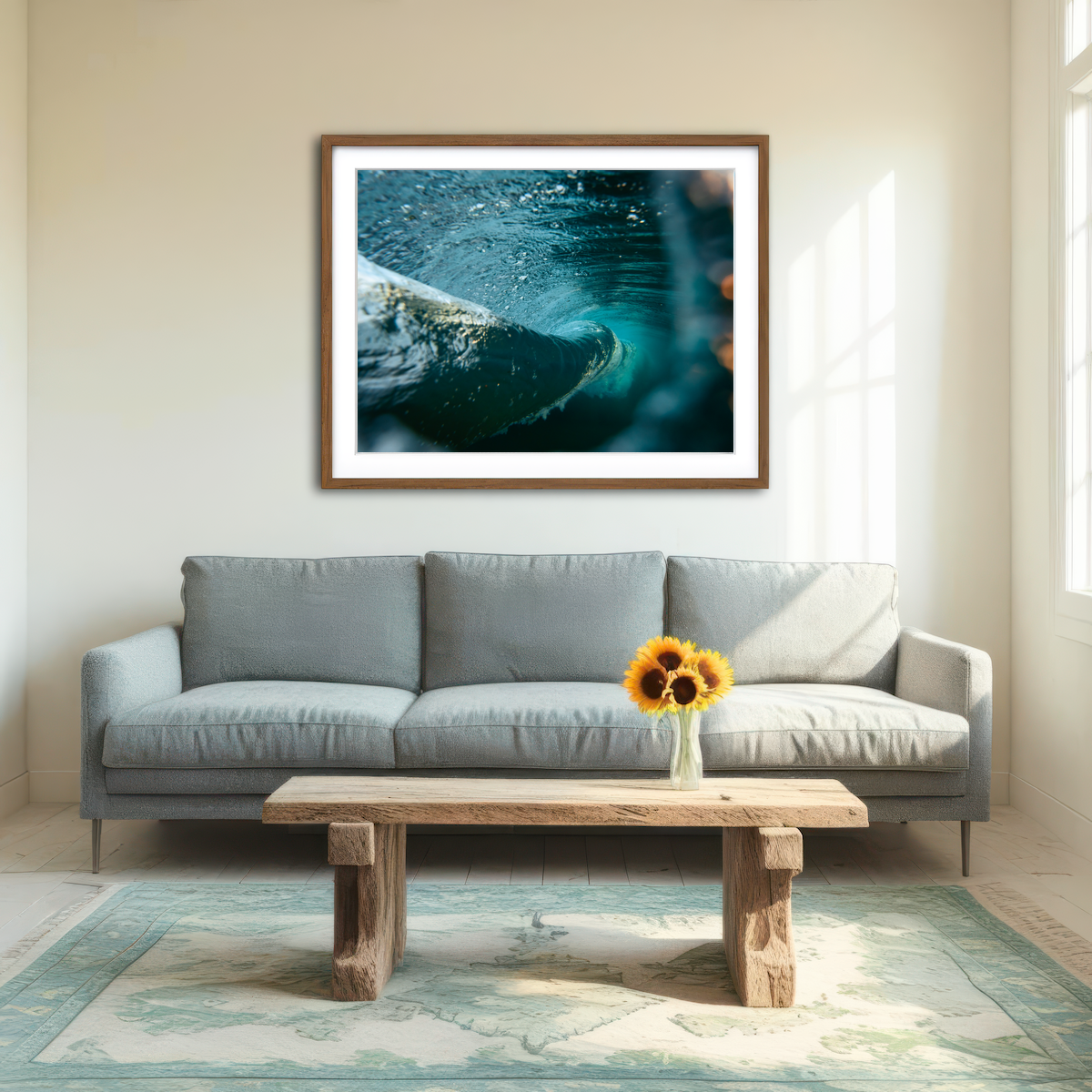 AUTO-MOCKUP ROOM | In the Wave Wall Art